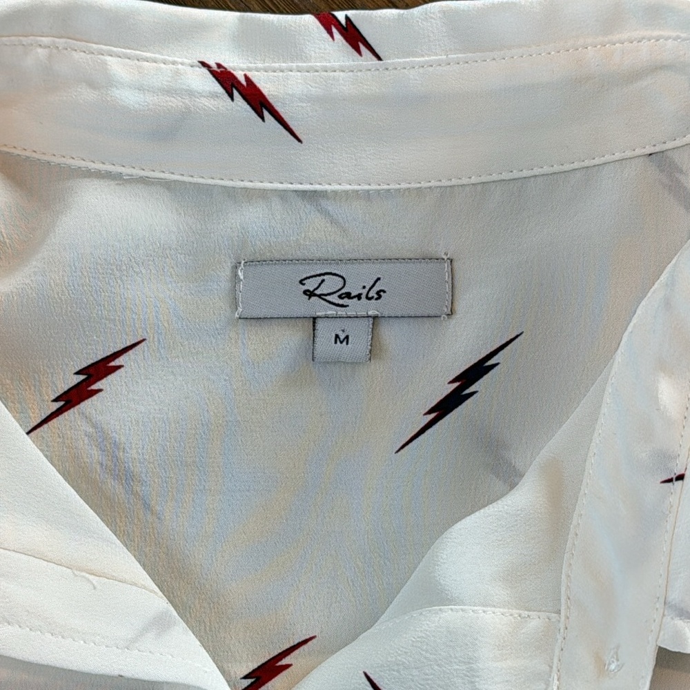 Rails Lighting Bolt Button Up - Women’s M View 3